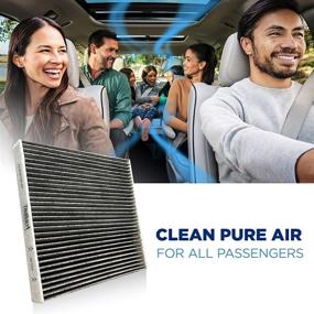 img 1 attached to T1A 80292-SDA-A01 Honda Acura Cabin Air Filter, CP134 (CF10134) Replacement with Activated Carbon - Breathe Pure Premium Air Filters by T1A