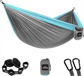 img 4 attached to Experience Ultimate Comfort With AnorTrek Camping Hammock - Lightweight, Portable And Durable For Backpacking, Hiking And Camping!