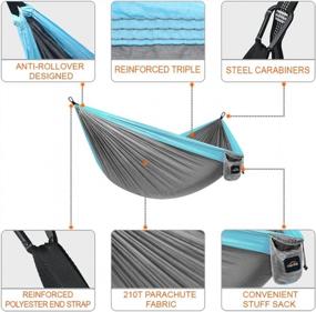 img 3 attached to Experience Ultimate Comfort With AnorTrek Camping Hammock - Lightweight, Portable And Durable For Backpacking, Hiking And Camping!