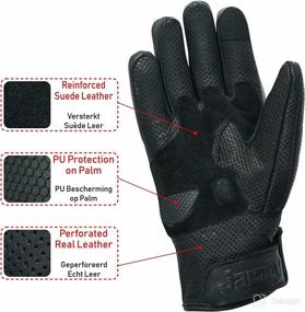 img 2 attached to JAUNTY Motorcycle Protective Perforated Breathable Motorcycle & Powersports ~ Protective Gear