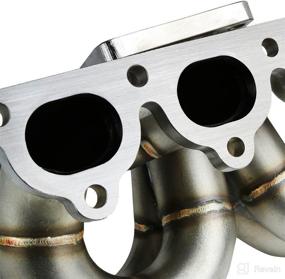 img 1 attached to 🔥 TM-D-S-RH Turbo Manifold by DNA Motoring: High-Quality Stainless Steel Construction