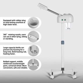 img 1 attached to Revitalize Your Skin With AceFox Professional Ozone Facial Steamer: Hot Mist Function, Adjustable & Rotatable Nozzle, Perfect For Home And Salon