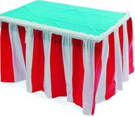 fun express striped table inches logo