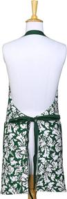 img 3 attached to Cotton Damask Kitchen Apron With Pockets For Men And Women - Quality Grilling, Cooking, Restaurant Apron By Yourtablecloth