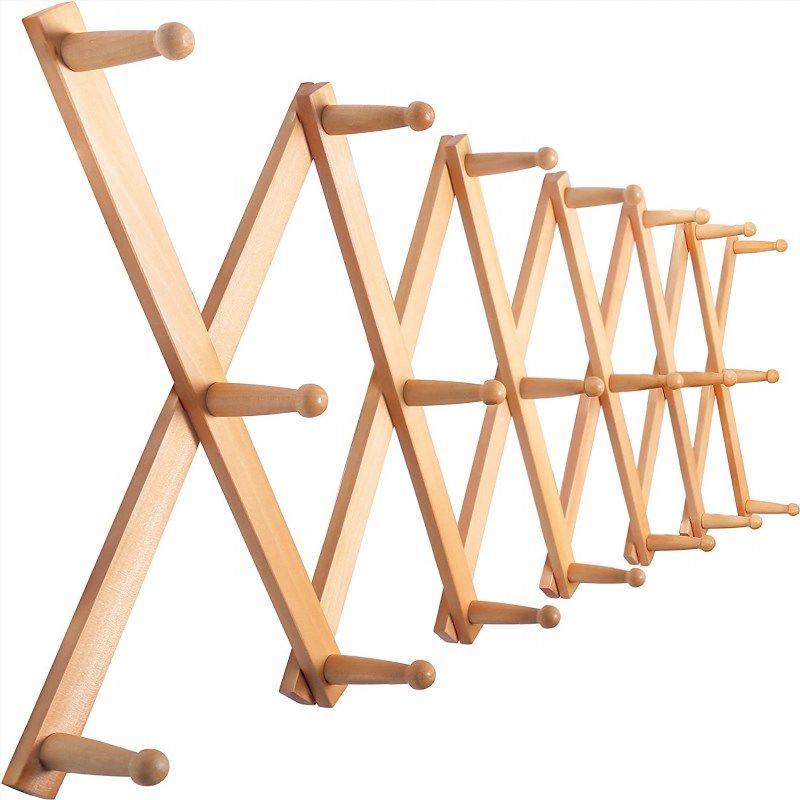 SKOLOO Accordion Wall Hanger, Modern Expandable Coat Rack Wall Mounted