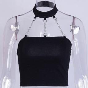 img 2 attached to Gothic Harajuku Crop Tops With Cross Trim For A Dark And Sexy Emo Look - Perfect For Y2K-Inspired Style