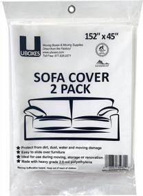 img 4 attached to Protect Your Sofa During Moves & Storage With UBOXES Sofa Moving Covers - 2 Pack (45" X 152")