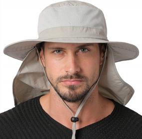 img 4 attached to JORMATT Sun Hat With Neck Flap Cover For Fishing And Safari, Unisex Cap With UPF 50+ Neck Protection