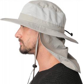 img 2 attached to JORMATT Sun Hat With Neck Flap Cover For Fishing And Safari, Unisex Cap With UPF 50+ Neck Protection