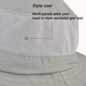 img 1 attached to JORMATT Sun Hat With Neck Flap Cover For Fishing And Safari, Unisex Cap With UPF 50+ Neck Protection