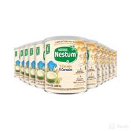 nestle nestum infant cereal: 5 cereal variety pack - 10.6 oz (pack of 12) logo