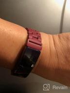 img 1 attached to Stainless Steel Metal Replacement Band Strap Compatible With Fitbit Inspire HR/Fitbit Inspire 2 Fitness Tracker (Black) review by Steve Yang