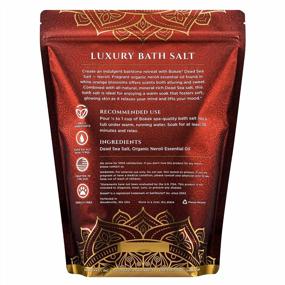 img 3 attached to Large 5-Pound Bag Of Bokek Organic Neroli Bath Salt Scented With Certified Organic Essential Oil And Dead Sea Salt For Effective Relaxation And Detoxification