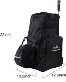 img 2 attached to Носите с собой стильные вещи для верховой езды в профессиональной сумке для ботинок для верховой езды UNISTRENGH.