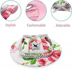 img 2 attached to Stylish Sun Protection For Small Dogs: YAODHAOD Princess Cap With Breathable Mesh And Adjustable Chin Strap