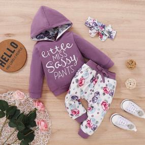 img 2 attached to Newborn Baby Boy Girl Long Sleeve Deer Romper Pullover Hooded Tops Pants 2Pcs Sweatshirt Outfits Set - SEO Optimized