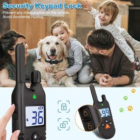 img 3 attached to PETFAT Shock Collar for Dogs - Remote Training, Waterproof, Rechargeable - Suitable for Large, Small, and Medium Breeds - H-Black