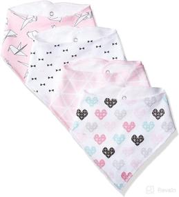 img 1 attached to 👶 Hudson Baby Unisex Baby Cotton Fleece Bandana Bibs: Soft and Stylish Protection for Your Little One!