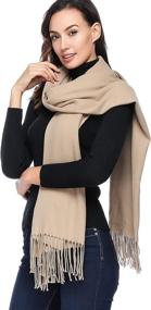 img 2 attached to 🧣 Hoyayo Cashmere Wool Shawl Wraps: Luxurious Women's Accessories at Scarves & Wraps