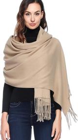 img 4 attached to 🧣 Hoyayo Cashmere Wool Shawl Wraps: Luxurious Women's Accessories at Scarves & Wraps