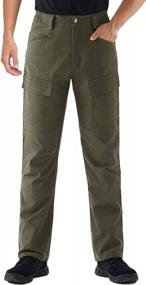 img 2 attached to Men'S Ripstop Cargo Pants Relaxed Fit Tactical Waterproof Hiking Multi Pocket Outdoor Pant