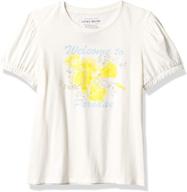 lucky brand girls graphic medium girls' clothing via tops, tees & blouses logo