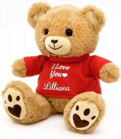 img 3 attached to Customized Valentine'S Plush: DIBSIES Teddy Bear With Personalized 'I Love You'
