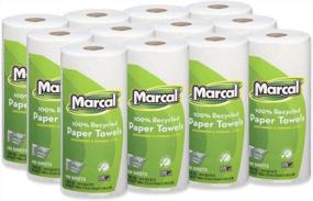 img 4 attached to Get Eco-Friendly With Marcal U-Size-It Paper Towels - 12 Rolls Of 100% Recycled 2-Ply Sheets Per Case!