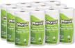 get eco-friendly with marcal u-size-it paper towels - 12 rolls of 100% recycled 2-ply sheets per case! logo