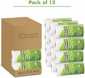 img 3 attached to Get Eco-Friendly With Marcal U-Size-It Paper Towels - 12 Rolls Of 100% Recycled 2-Ply Sheets Per Case!
