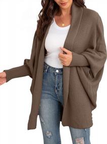 img 2 attached to GRECERELLE Women'S Kimono Cardigan Sweater - Cable Knit Open Front Wrap Outwear Coat