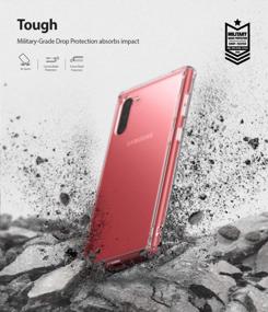 img 1 attached to Clear Shockproof TPU Bumper Phone Cover For Galaxy Note 10 (2019) By Ringke Fusion - Compatible And Transparent