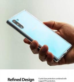 img 2 attached to Clear Shockproof TPU Bumper Phone Cover For Galaxy Note 10 (2019) By Ringke Fusion - Compatible And Transparent