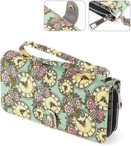 img 3 attached to HAWEE Wristlet Wallet Holder Turquoise Women's Handbags & Wallets ~ Wallets