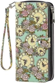 img 4 attached to HAWEE Wristlet Wallet Holder Turquoise Women's Handbags & Wallets ~ Wallets