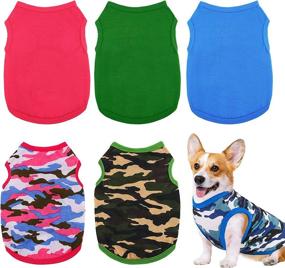 img 4 attached to URATOT Sweatshirts Camouflage Clothing Breathable Dogs