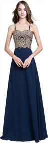 img 2 attached to Sarahbridal Juniors Sweetheart Bridesmaid Dresses Chiffon Long Prom Evening Gown Pleated