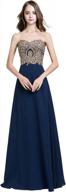 sarahbridal juniors sweetheart bridesmaid dresses chiffon long prom evening gown pleated logo