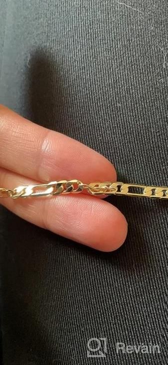 img 1 attached to Double Layered 14K Gold Plated Anklets With Personalized Initials - Trendy Women'S And Teen'S Jewelry review by Natasha Meyer