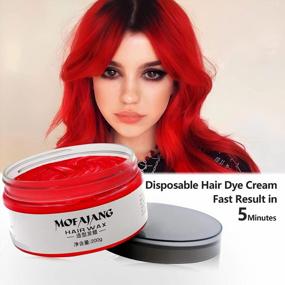 img 2 attached to 7.06 Oz Natural Red Hair Styling Wax For Instant Temporary Color, Ideal For Parties, Cosplay, Halloween And Christmas