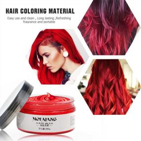 img 1 attached to 7.06 Oz Natural Red Hair Styling Wax For Instant Temporary Color, Ideal For Parties, Cosplay, Halloween And Christmas