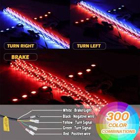 img 3 attached to OHMU 2Pcs 3FT Led Whips And 3Rd-Gen Rocks Lights Combo Bluetooth And Remote Control,Upgraded Higher Brightness 360° Spiral RGB Chasing Lighted Antenna Whips And Neon Pods