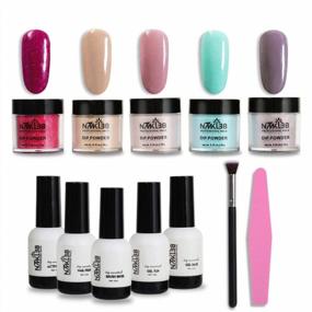 img 4 attached to 💅 Durable DIY Acrylic Nail Art with NMKL38 Dipping Powder Starter Kit - No UV/LED Required!