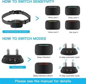 img 3 attached to 🐶 Effective Bark Collar for Small to Medium Large Dogs - No Bark Training Collar with Beep, Vibrating, and Electric Shock