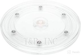 img 3 attached to 🔄 TamBee 6 inch Lazy Susan Turntable Organizer: A White Acrylic Solution for Spice Rack, Table, Cake, Kitchen Pantry Decorating