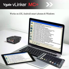 img 2 attached to 🔧 Vgate vLinker MC+: Ultimate Bluetooth OBD2 Car Diagnostic Scan Tool for iPhone, Android, and Windows