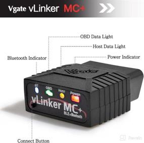 img 3 attached to 🔧 Vgate vLinker MC+: Ultimate Bluetooth OBD2 Car Diagnostic Scan Tool for iPhone, Android, and Windows