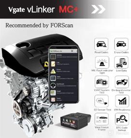 img 1 attached to 🔧 Vgate vLinker MC+: Ultimate Bluetooth OBD2 Car Diagnostic Scan Tool for iPhone, Android, and Windows