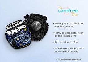 img 3 attached to Набор из 6 забавных эмалированных значков для рюкзаков - Carefree Bee Cool Aesthetic Gifts