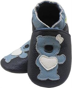 img 3 attached to 🌼 Adorable Sayoyo Flower Leather Moccasins for Boys' Shoes and Slippers in Various Sizes